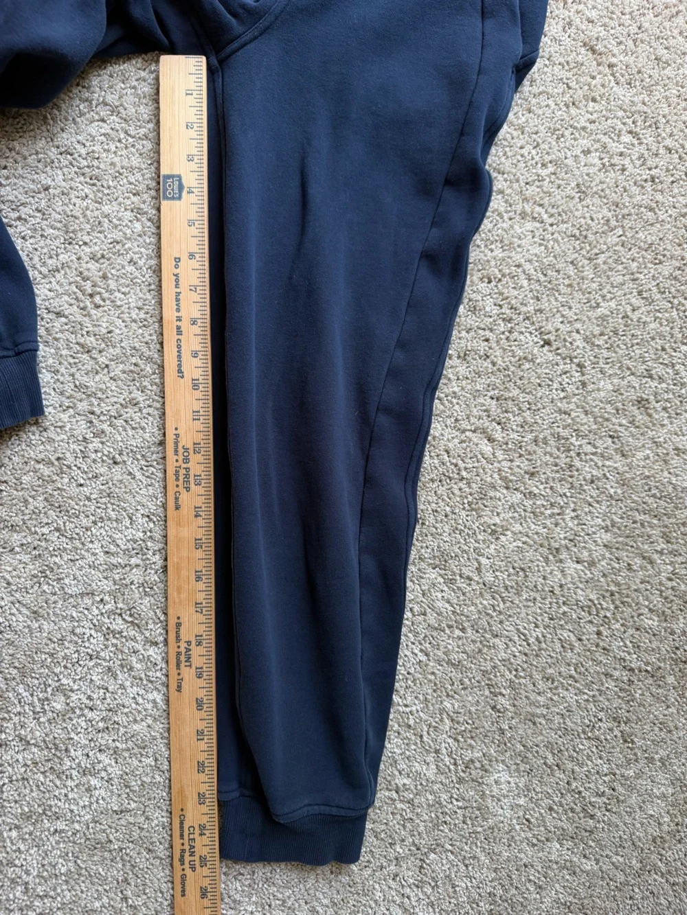 Lululemon Scuba High Rise Relaxed Cotton Terry Jogger Navy Blue Women’s 4 W5CV9S